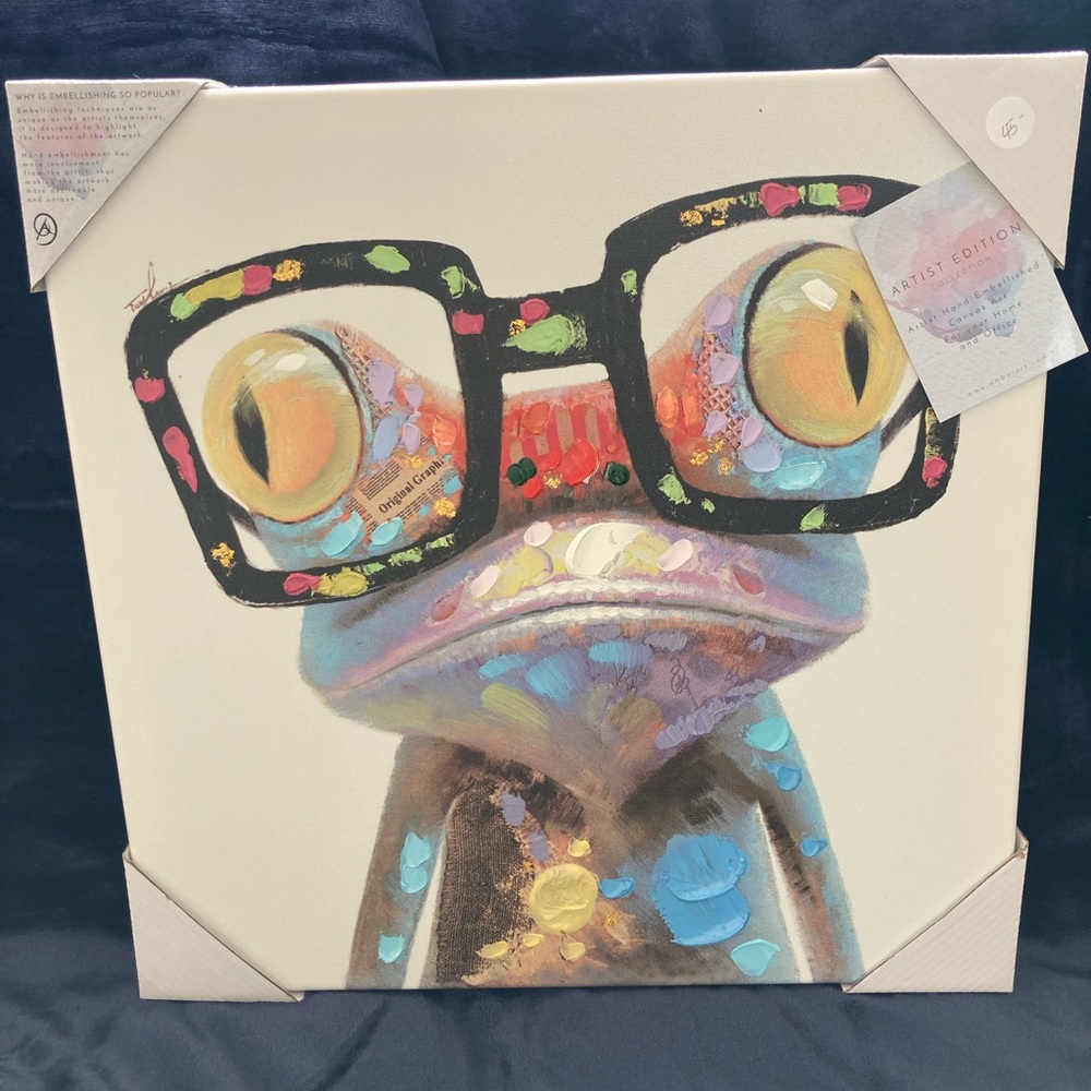 Ambar Art Frog with Glasses